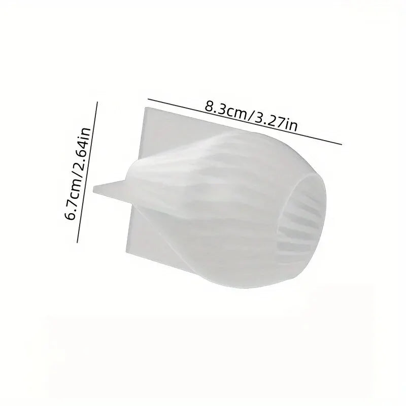 Matriță Silicon 3D cu Spirale - Formă Neregulată pentru Lumânări Aromate, Artă din Clay, Ceară și Turnare Rășină