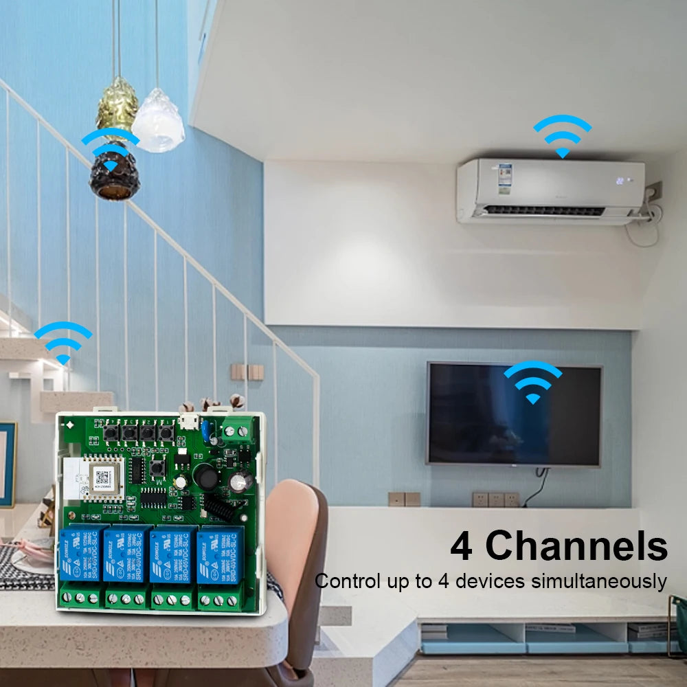 ZIGBEE Smart Switch AC/DC 7-32V & 85-250V | Dry Contact Module | Tuya Smart Life | Inching & Self-Locking Relay