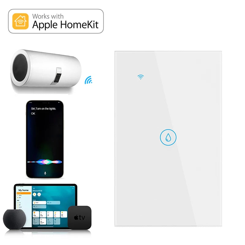 US/AU 20A HomeKit WiFi Boiler Switch | Smart Water Heater Control