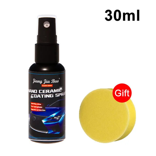 Car Ceramic Nano Coating Kit - Hydrophobic Paint Protection with Scratch Resistance, UV & Acid Rain Protection, Long-Lasting Shine