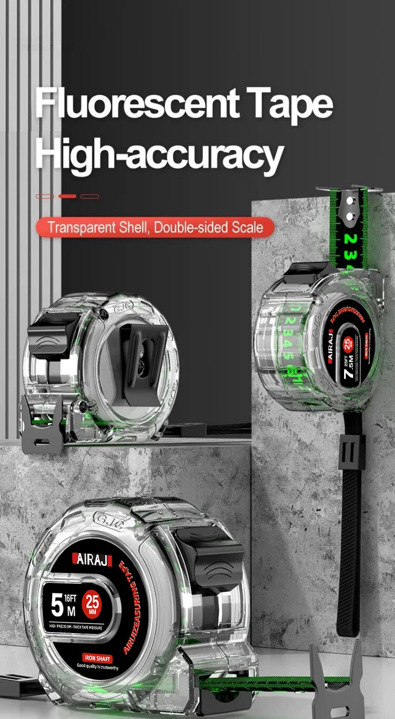 Ruletă AIRAJ 3-7.5 M Fluorescentă