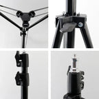 Metal Aluminum Alloy Light Stand - Portable Tripod for Softbox, LED Ring Light, Phone, and Camera
