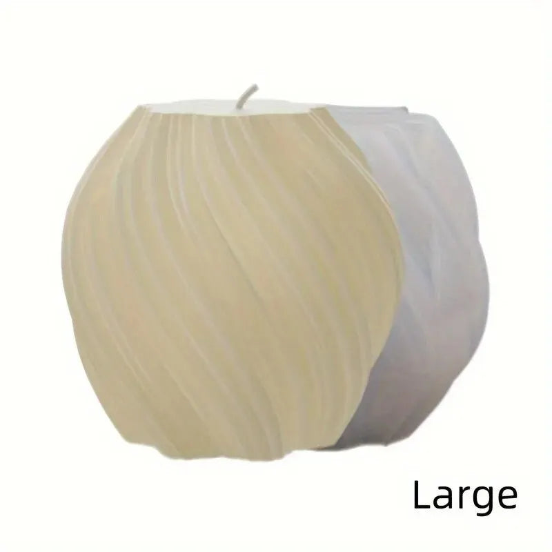 Matriță Silicon 3D cu Spirale - Formă Neregulată pentru Lumânări Aromate, Artă din Clay, Ceară și Turnare Rășină