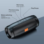 Bluetooth Speaker Dual Stereo Outdoor Portable Subwoofer FM Radio | Wireless 5.0