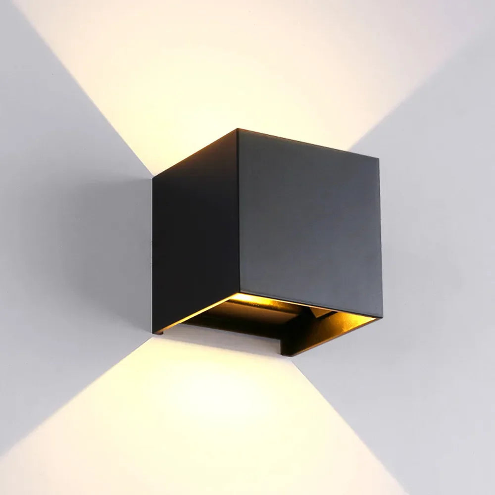 IP65 LED Wall Lamp for Outdoor/Indoor Use, 6W/12W, Aluminum