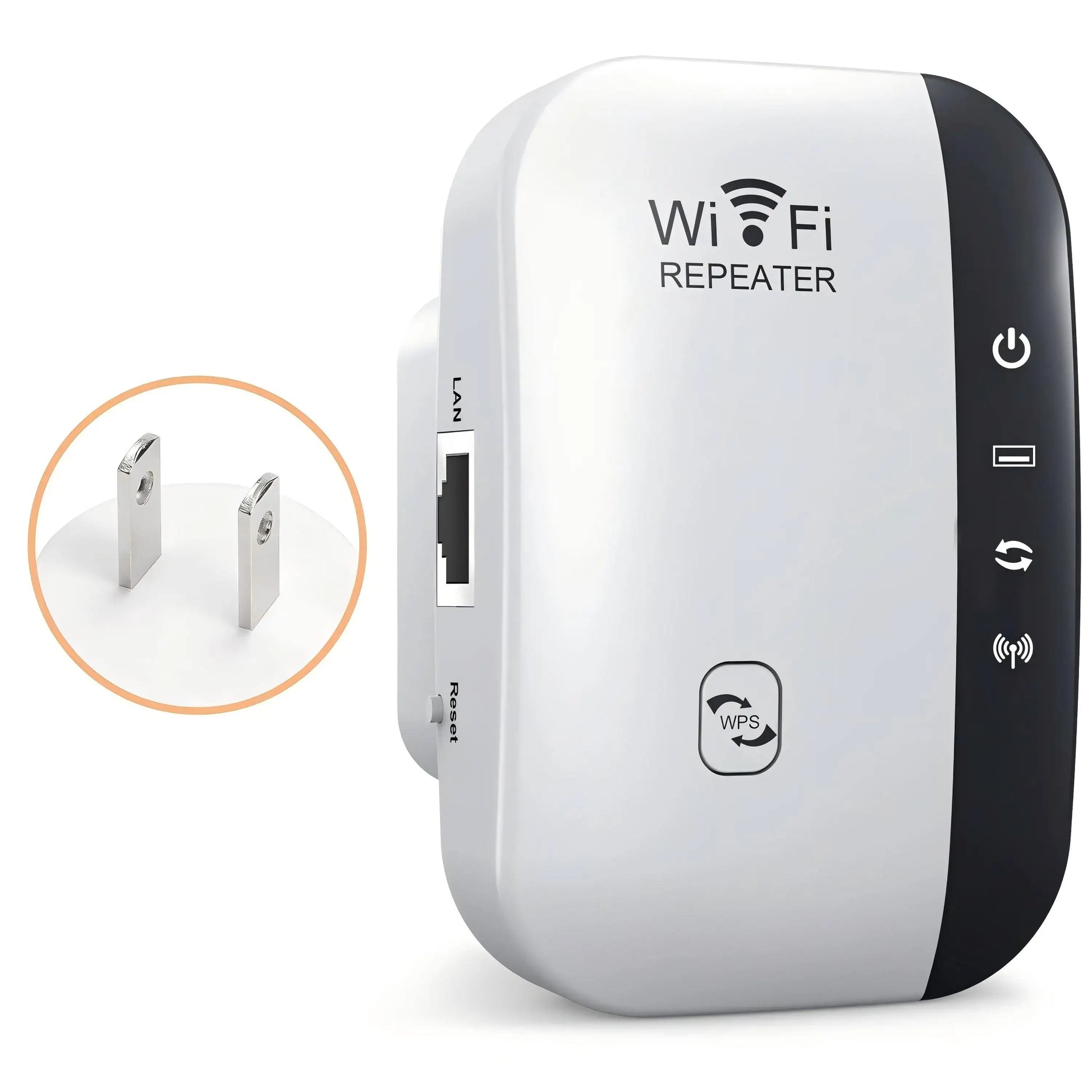 WiFi Repeater Wireless Signal Booster, 300Mbps Network Extender, EU/US Plug Home Router