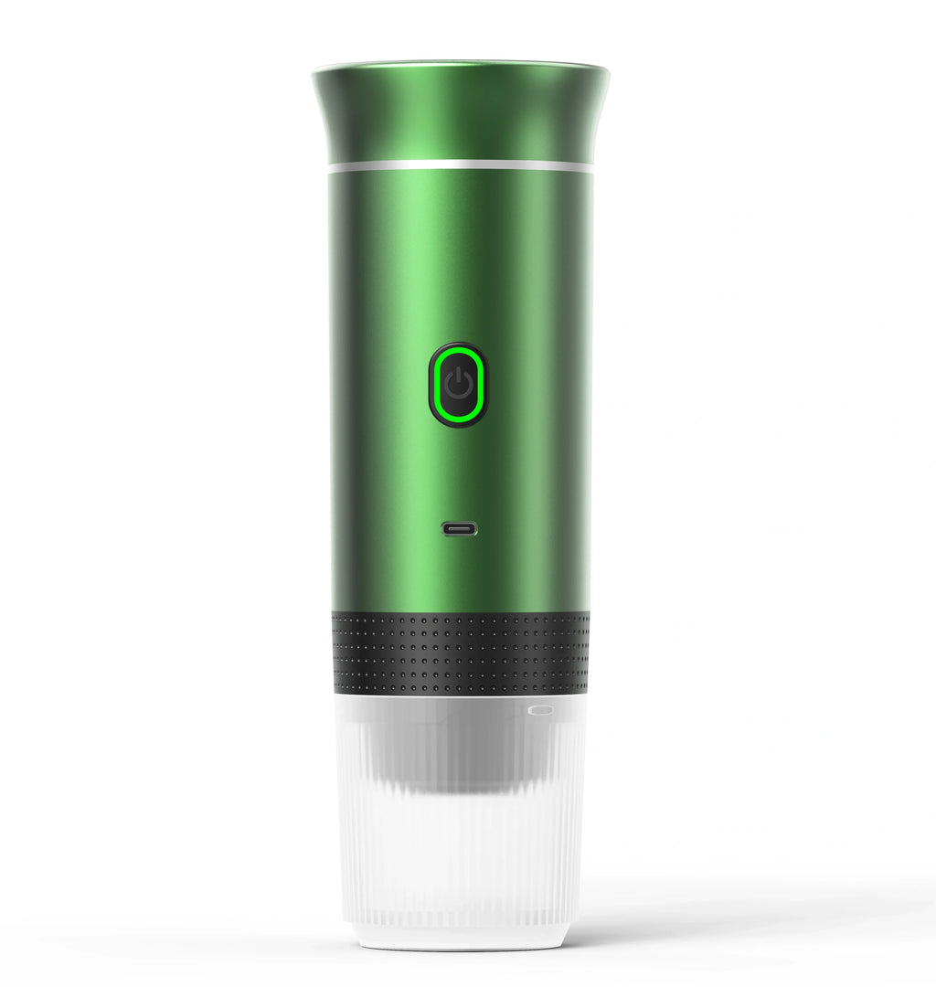Aparat espresso USB Silver - Aparat de cafea portabil 3 în 1 pentru capsule și cafea măcinată, presiune 15 bar, încărcare tip C, ideal pentru acasă, camping și călătorii