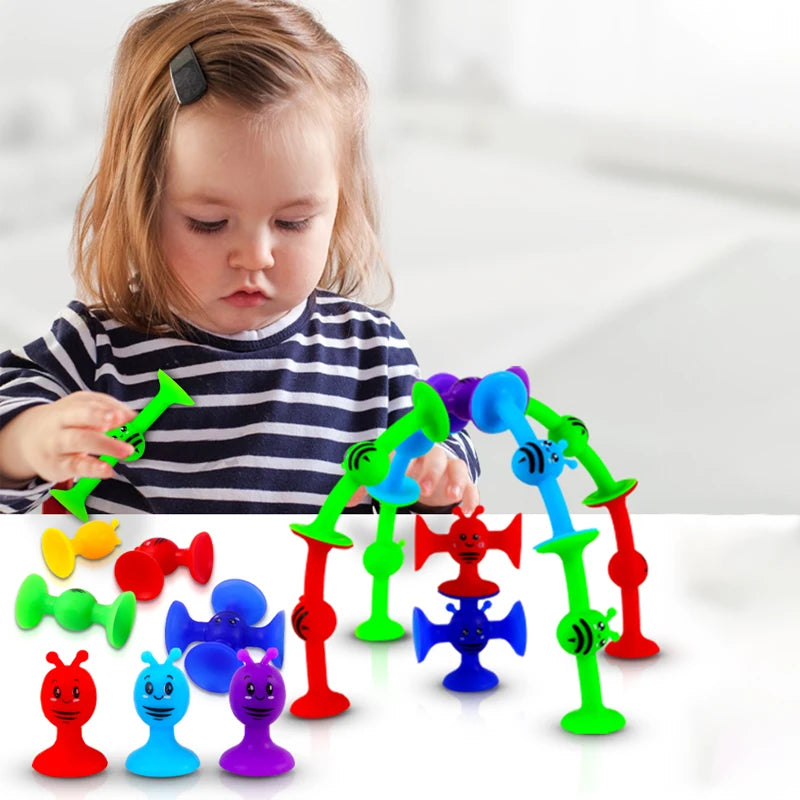 38pcs Bees Suction Cup Toys with Dinosaur Eggshell Storage - Bath, Window & Travel Toys, Parent-Child Interactive Game, Gift for Kids