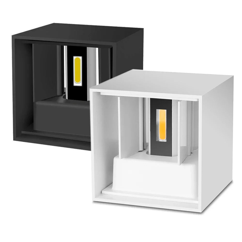 IP65 LED Wall Lamp for Outdoor/Indoor Use, 6W/12W, Aluminum