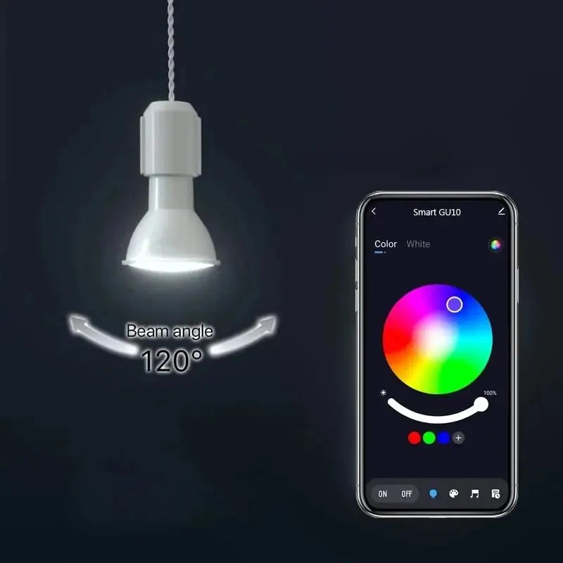 Smart RGB LED Bulb GU10 | 9W | WiFi & Bluetooth | Tuya Smart Life