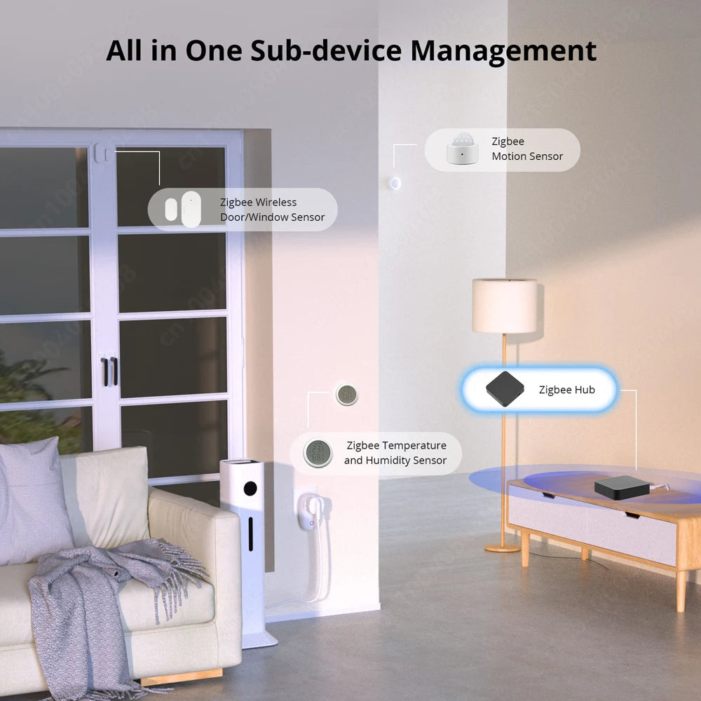 Smart Gateway Hub – Multi-Mode Bridge, WiFi & Bluetooth, Alexa & Google Home Tuya ZigBee 3.0