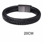Brățară Magnetică din Piele PU pentru Bărbați – Stil Clasic și Elegant