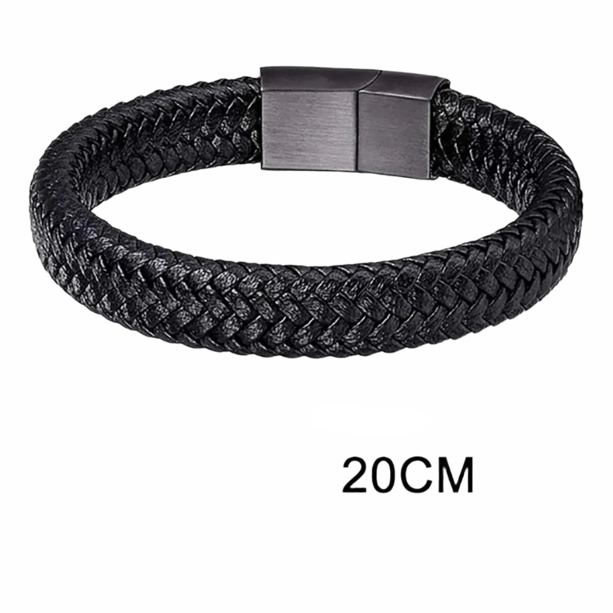 Brățară Magnetică din Piele PU pentru Bărbați – Stil Clasic și Elegant