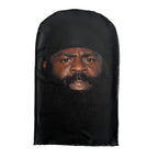 Mască Kanye imprimată 3D - Mască completă cu plasă elastică pentru cosplay, jocuri de rol și moda hip hop