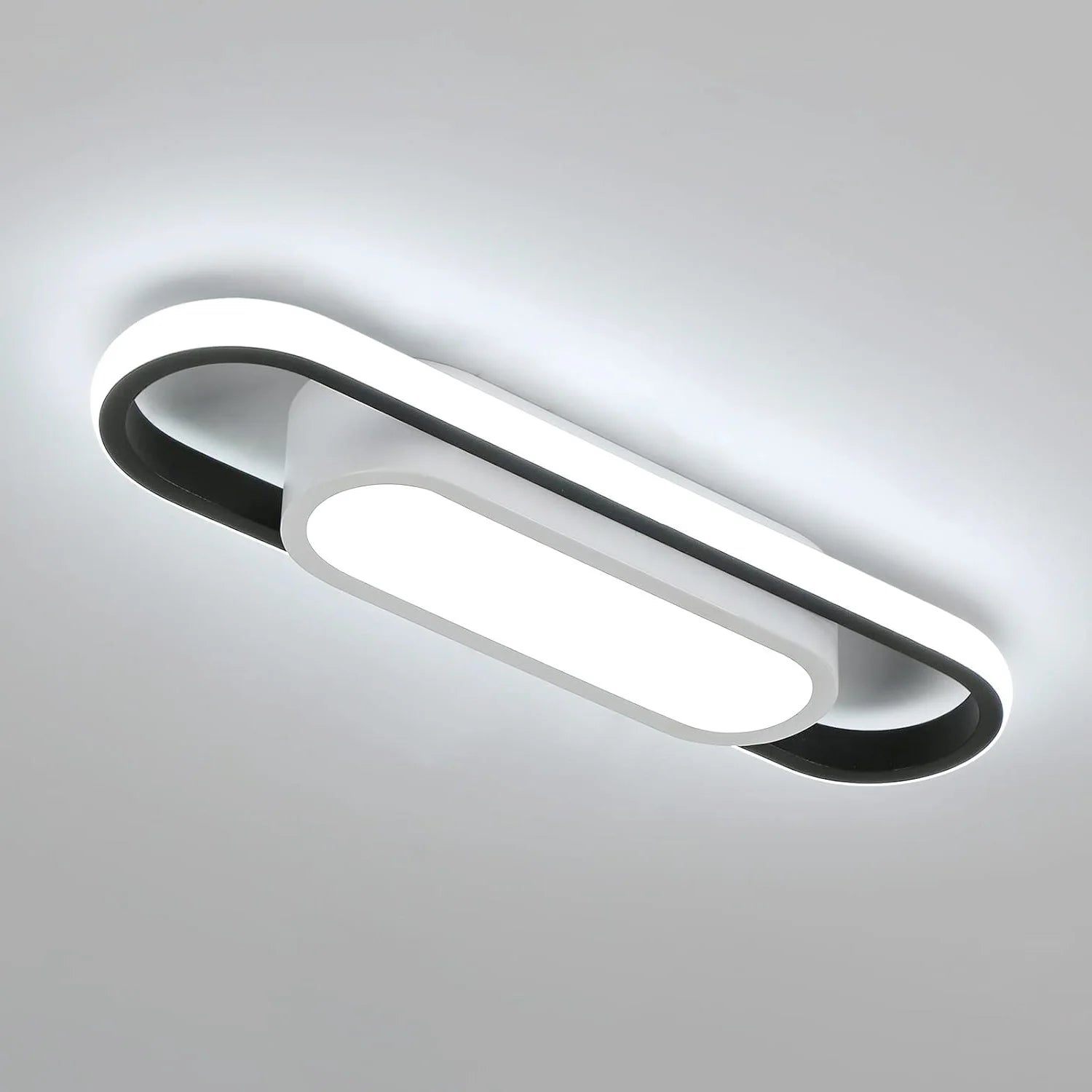 LED Ceiling Light Rectangular 24W, White Light, Acrylic and Aluminum Ceiling Lamp