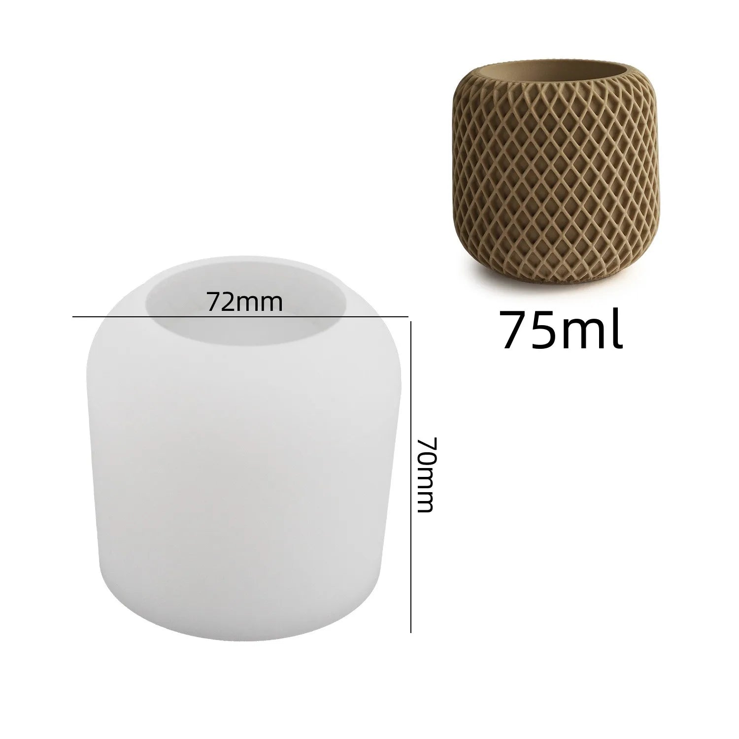 Formă din silicon lumânări - Design neregulat pentru artizanat cu gips, ciment și rășină
