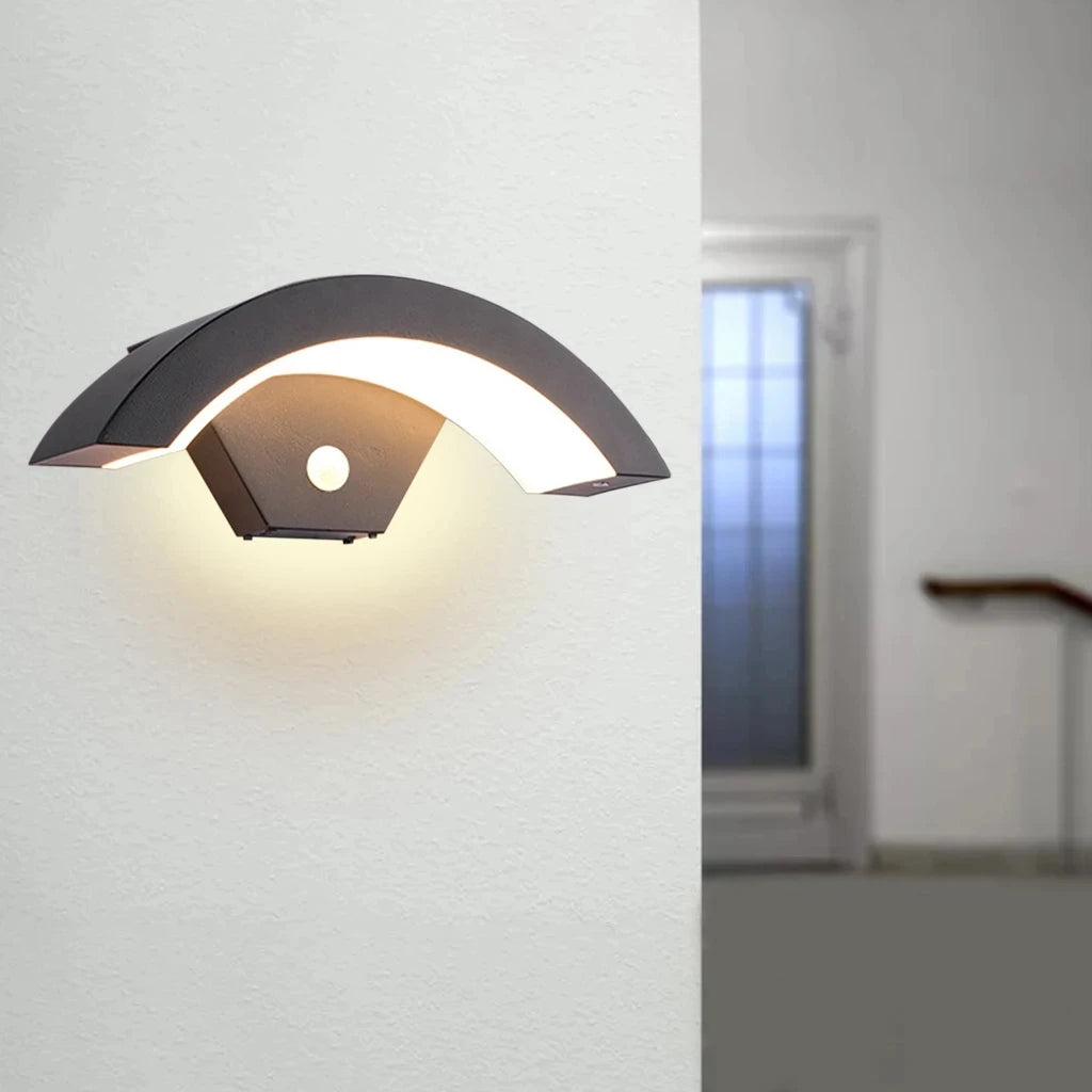 Indoor/Outdoor Wall Light with Motion Sensor, 3000K Warm White