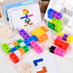 Puzzle Cub Magic - Blocuri de Construcție Educative pentru Copii | Jucărie DIY cu Culori Schimbătoare, Cadou Ideal pentru Grădiniță