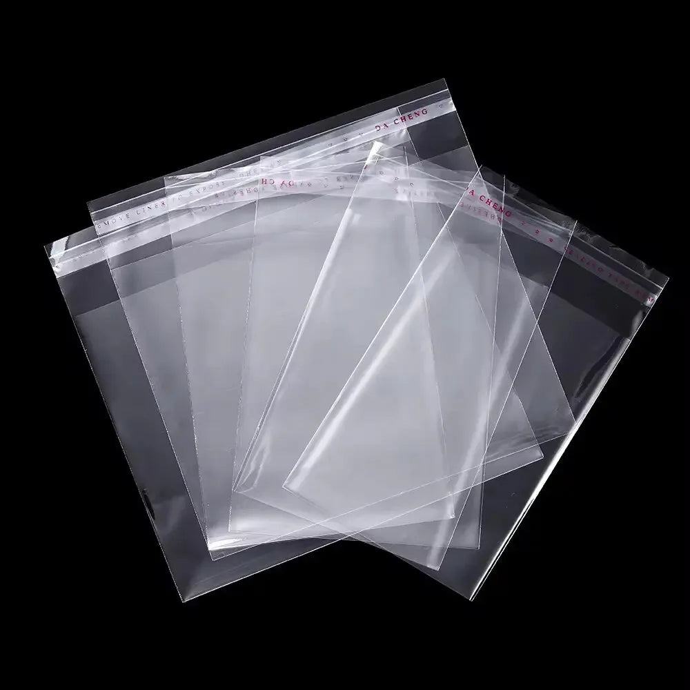 Transparent Self-Adhesive OPP Bags – 100 pcs