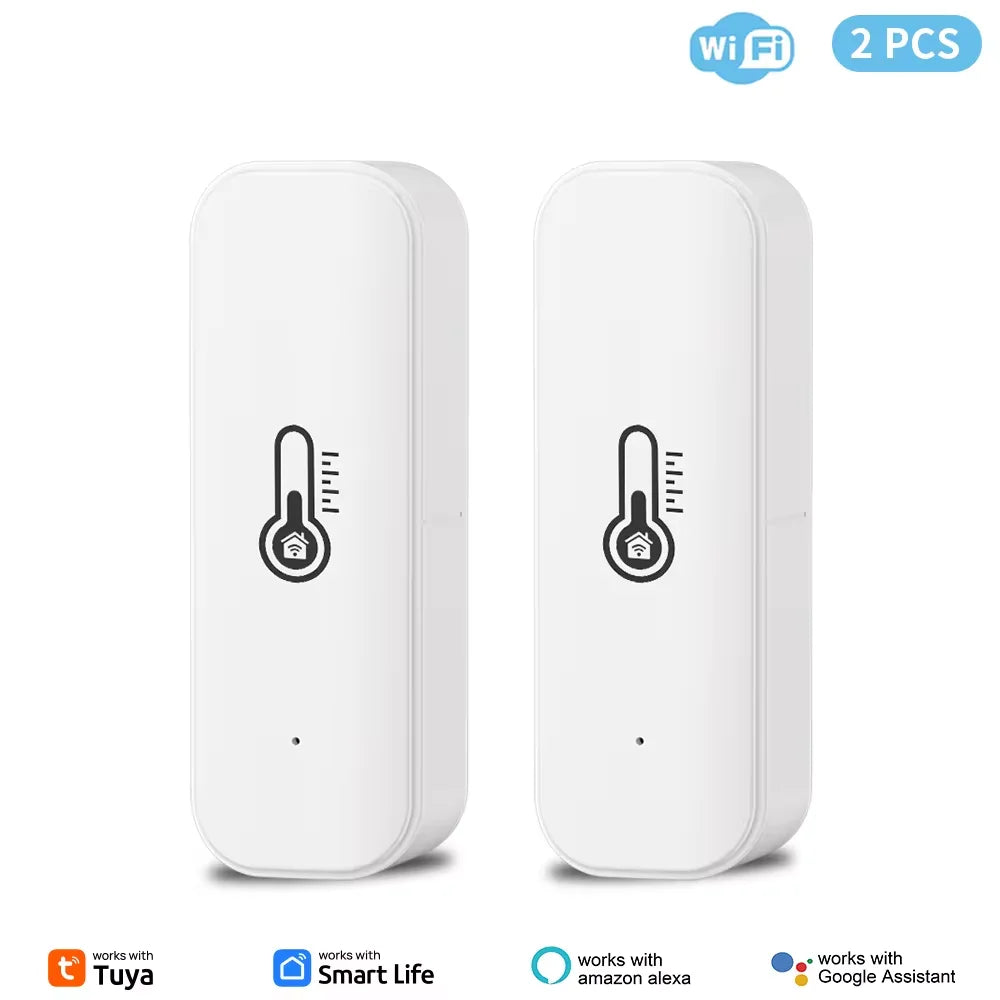 Tuya WiFi Temperature & Humidity Sensor Smart Life Remote Monitor,  Alexa & Google Assistant