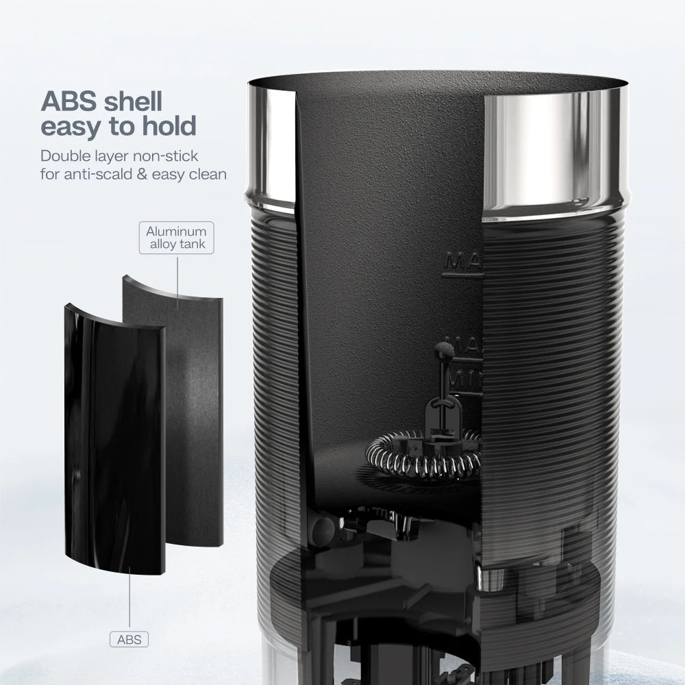 HiBREW Automatic Milk Frother - Cold/Hot Frothing Foamer for Latte, Cappuccino, and Hot Chocolate, Cool Touch Design, Model M1A