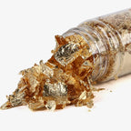Golden & Silvery Foil Flakes - Decorative Metallic Fillings for Resin Jewelry Making, Nail Art, and Craft Projects