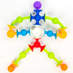 Suction Cup Toy Set - Soft Throw Darts & Building Blocks Pop Sucker Toy, Fidget Toy for Kids, Parent-Child Interactive Game