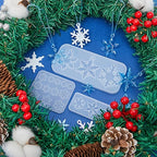 3 bucăți matrițe din silicon pentru fulgi de zăpadă - matrițe cu pandantiv pentru turnarea rășinii și meșteșugurile de vacanță