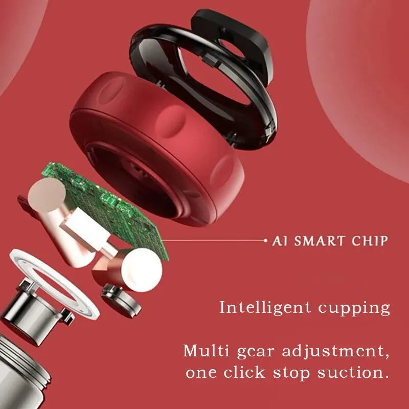 Smart Electric Cupping Massager – Heating & Vacuum Therapy Device