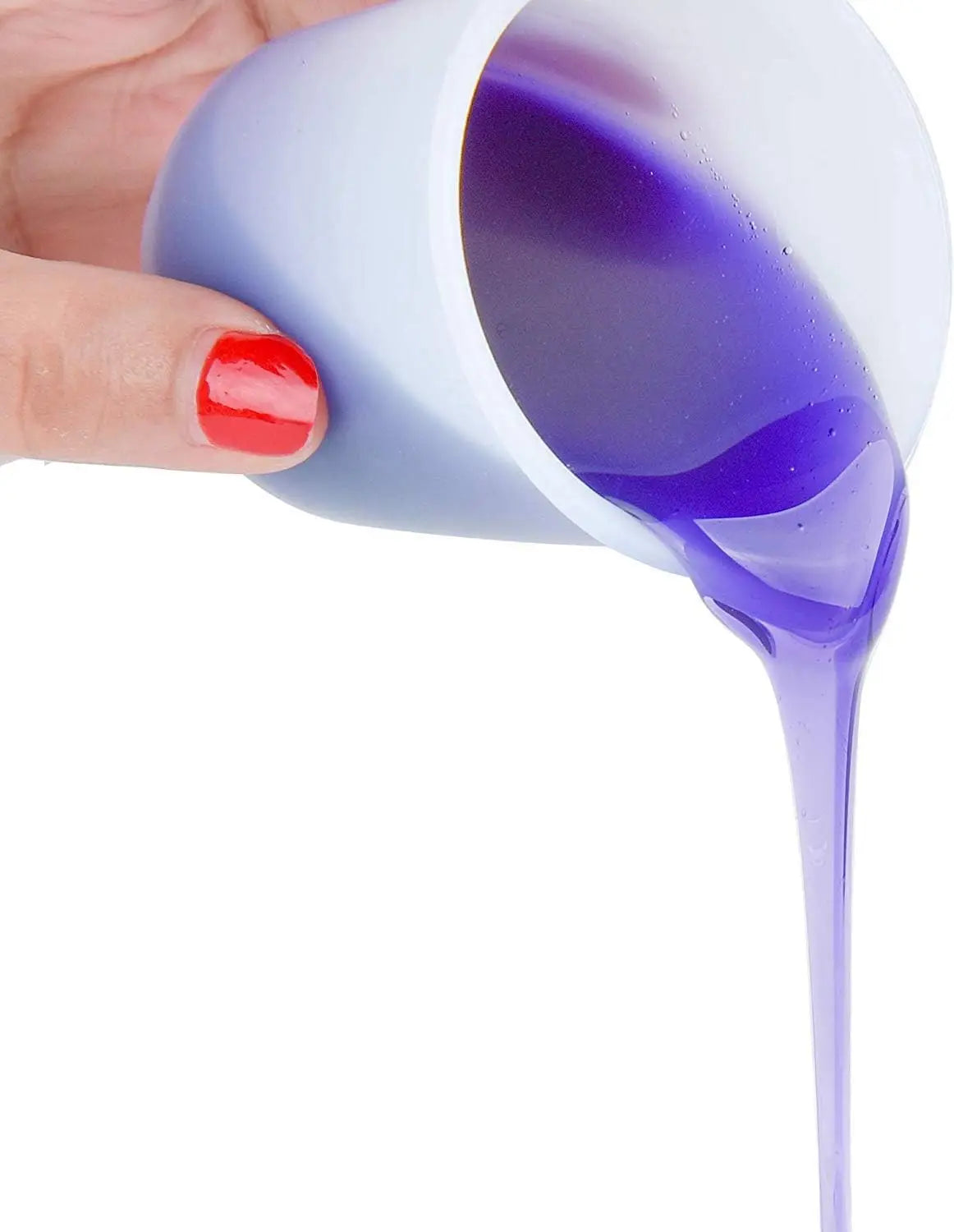 6 bucăți 100 ml cești de măsurat din silicon - instrumente de amestecare a rășinii antiaderente pentru artizanat și fabricarea de bijuterii