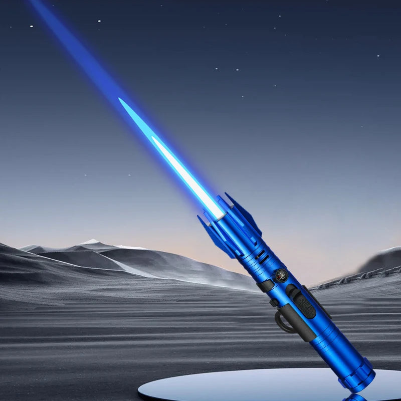 Turbo Blowtorch Lighter - Windproof Jet Flame Gas Lighter for Cooking, Cigars, Welding & Jewelry, Adjustable Blue Flame (Metal Body, Butane Fuel)