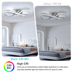 Plafonieră LED de 36W cu design geometric