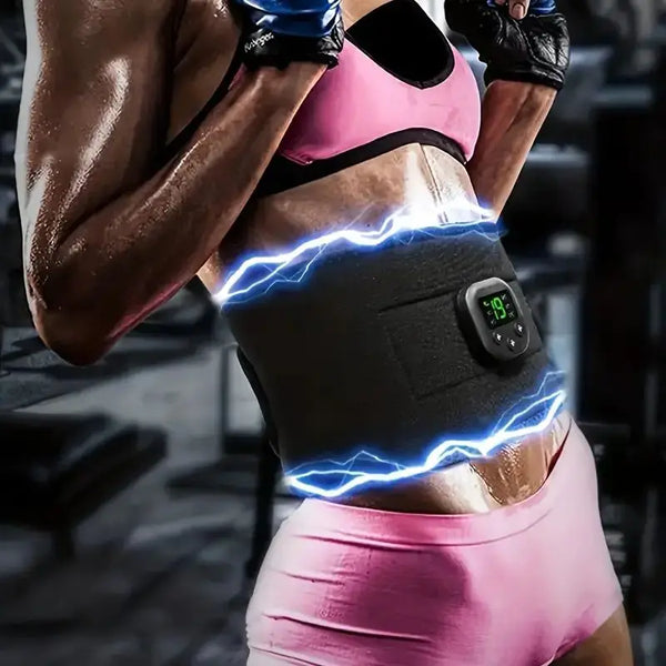 Centură de Masaj pentru Abdomen - Stimulator Muscular pentru Tonifiere | Slăbire, Fitness & Relaxare