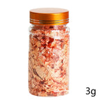 Golden & Silvery Foil Flakes - Decorative Metallic Fillings for Resin Jewelry Making, Nail Art, and Craft Projects