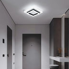 Square LED Ceiling Light, 24W, White Light, for Bedroom, Kitchen or Office
