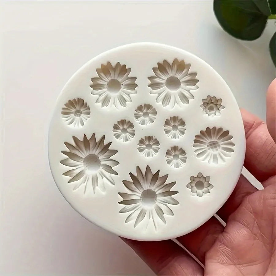 Mold din silicon pentru flori - Mold pentru buchet de argilă polimerică pentru cercei, pandantive și meșteșuguri din rășină