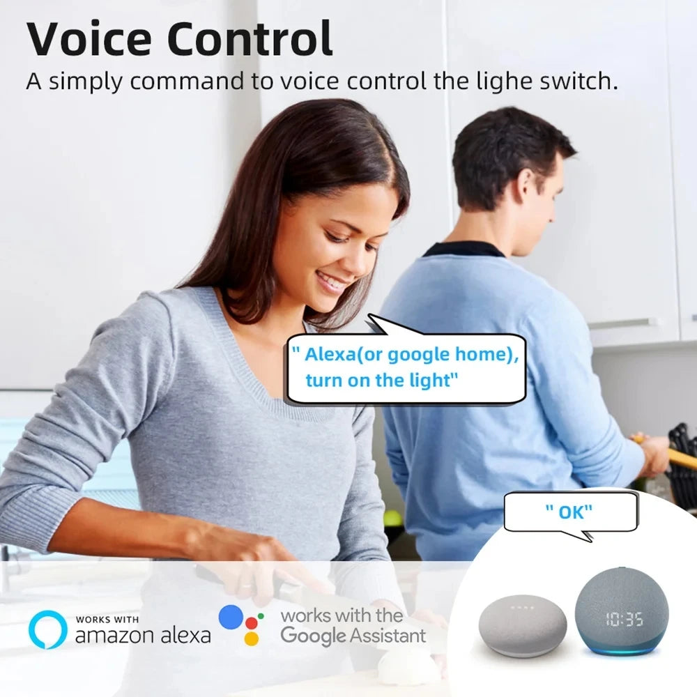Tuya Mini 16A WiFi Smart Switch – 2-Way Control, Smart Life App, Alexa & Google Home Compatible