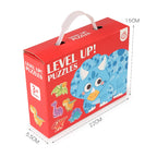 Puzzle pentru copii - Set de jucării educaționale cu animale din desene animate (vârste 3-12) 