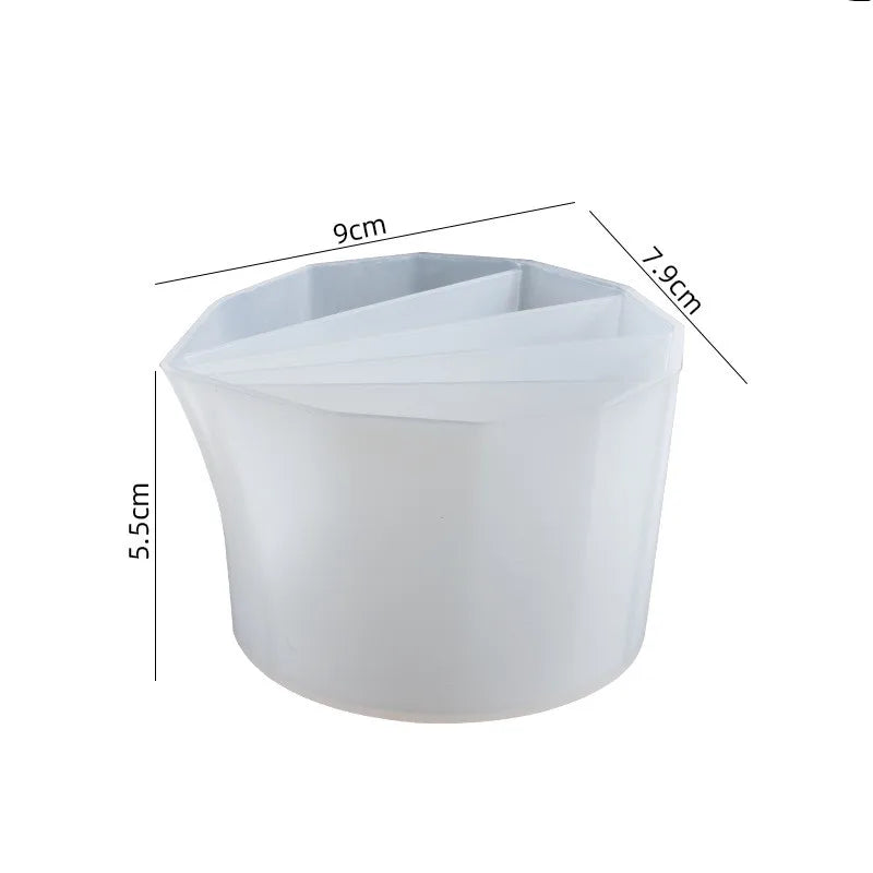 4Pcs Silicone Split Cups - Paint Pouring Tools for Resin Art, Acrylic Pouring, and DIY Crafts
