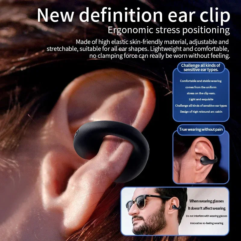 T75 Sport Bone-Conduction Bluetooth 5.3 Earphones | Open-Ear, Waterproof & HiFi Sound