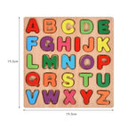 Colorful Alphabet & Number Wooden Puzzle - Educational Matching Game for Preschool Learning (Ages 3-12)