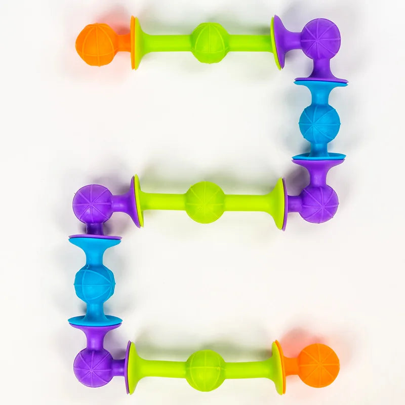 Set de Jucării cu Ventuză - Săgeți Moi & Blocuri de Construcție | Jucărie Pop Fidget Interactivă pentru Copii & Părinți