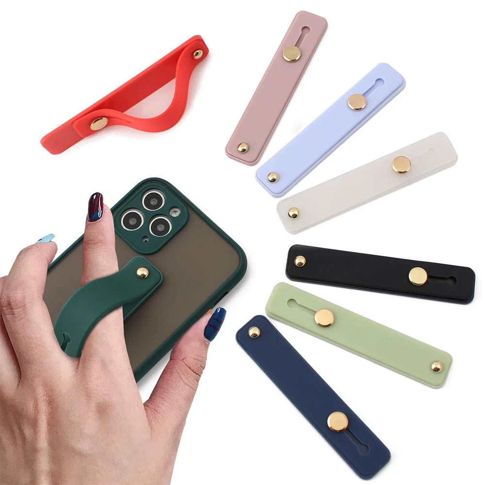 Wrist Band / Finger Grip Mobile Phone Holder – Universal Push Pull Stand