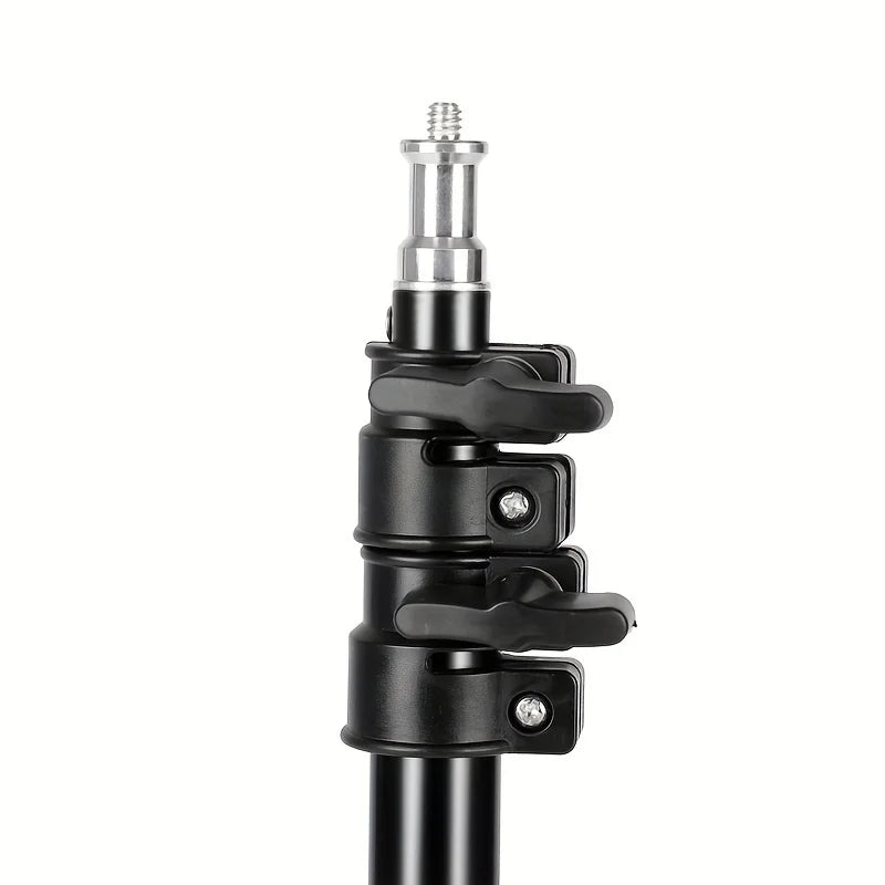 Metal Aluminum Alloy Light Stand - Portable Tripod for Softbox, LED Ring Light, Phone, and Camera