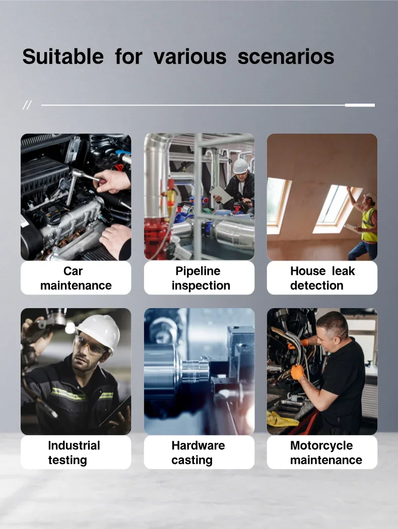 Cameră boroscopică articulată 360° în două direcții - 1080P HD, sondă impermeabilă de 6,2 mm/3,9 mm, compatibilă cu Android/iOS