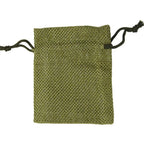 Set de 10 săculeți din pânză de sac naturală cu șnur