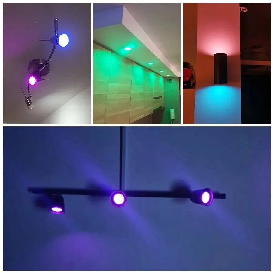 Smart RGB LED Bulb GU10 | 9W | WiFi & Bluetooth | Tuya Smart Life