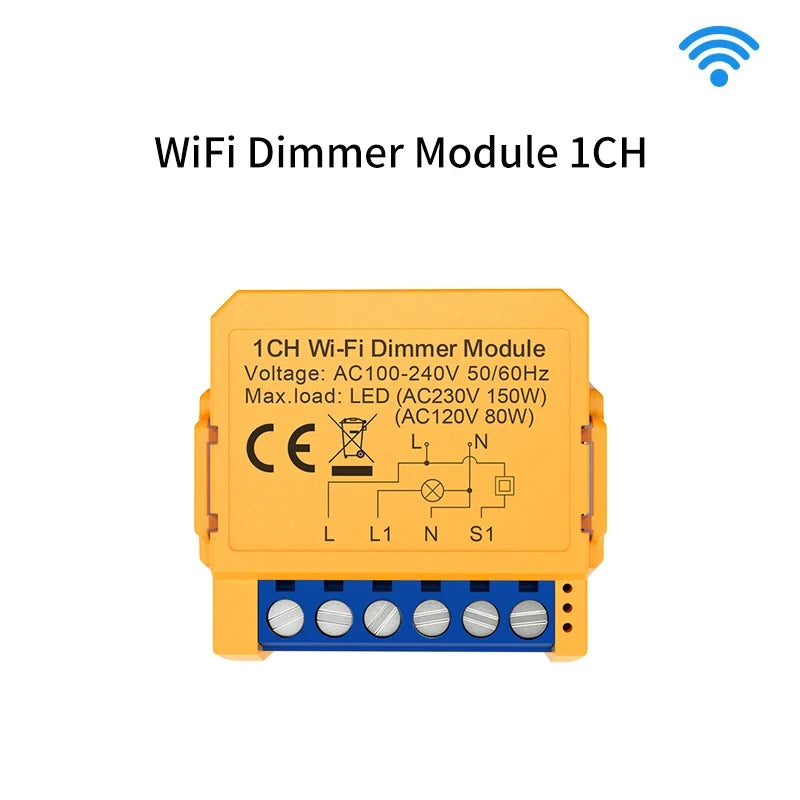 Tuya WiFi ZigBee Smart Dimmer Switch | 1/2 Gang | Voice & APP Control