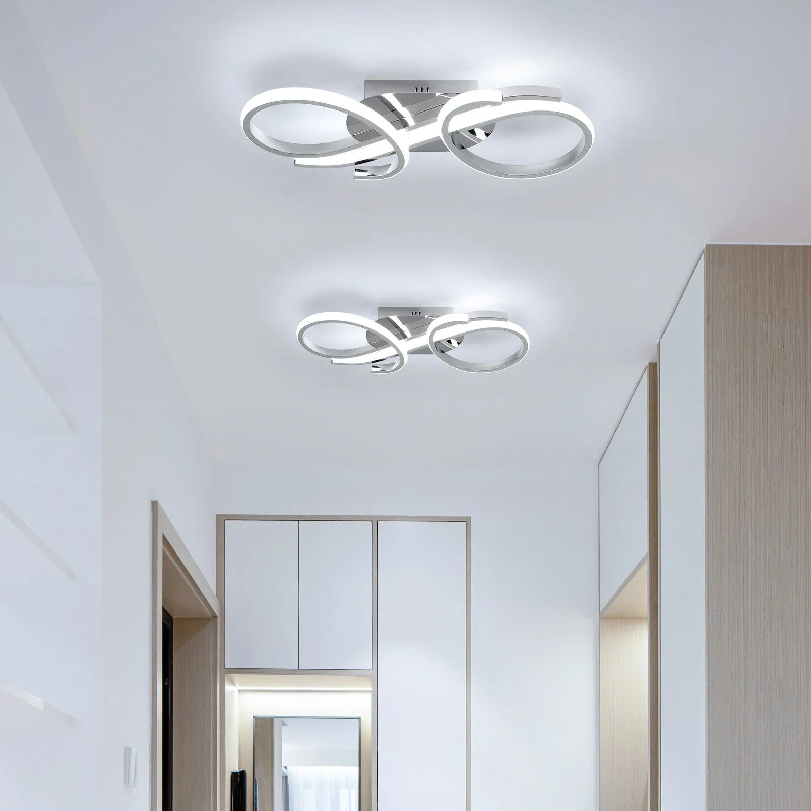 36W LED Ceiling Light with Geometric Design