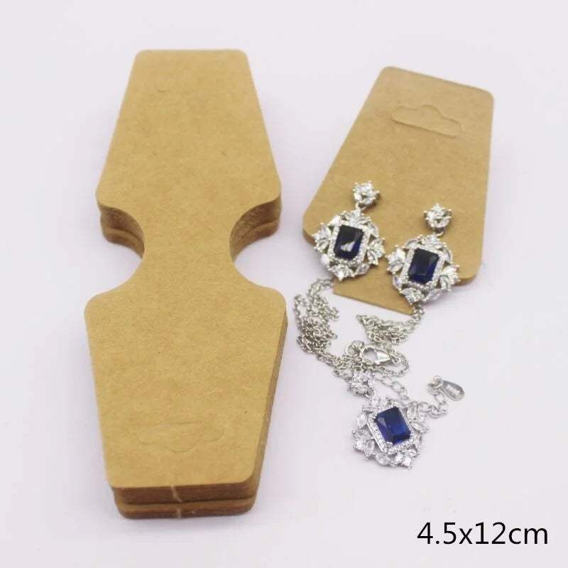 Set de 50 de cartonașe pentru bijuterii – Etichete din hârtie pentru coliere/accesorii de păr